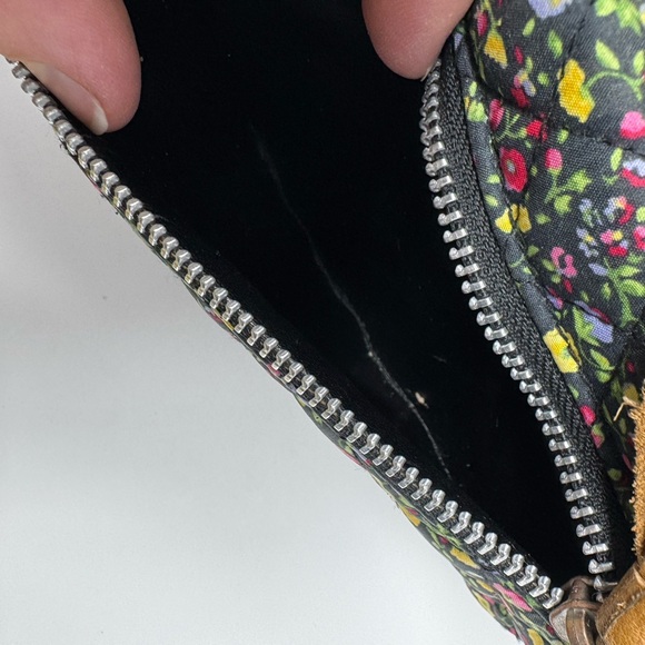 VS‎ Pink floral crossbody purse, denim woven chain strap, Victoria’s Secret, bag - Picture 8 of 12